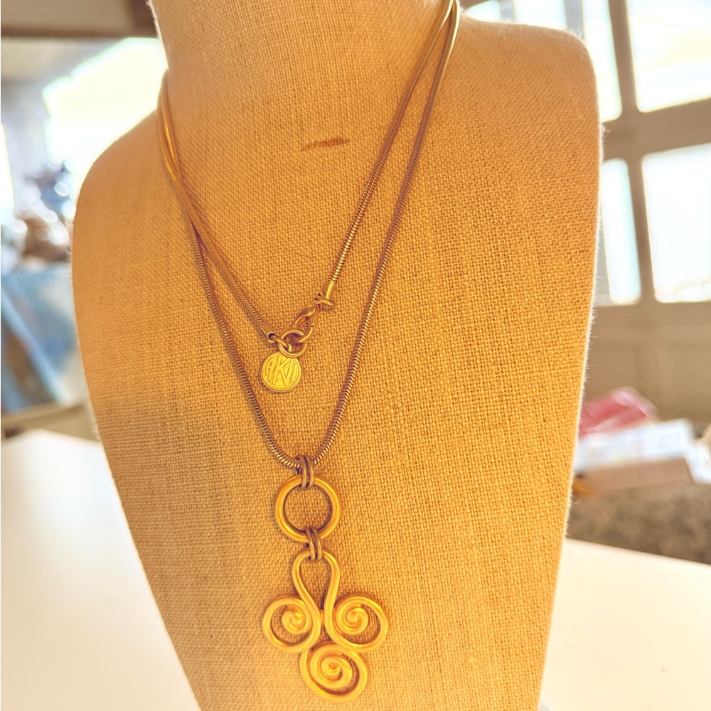 Ann Klein gold toned necklace.